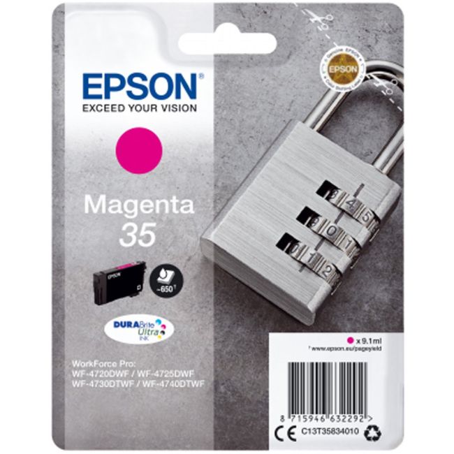 Epson Magenta 35 Ink Cartridge (650 Pages*) C13T35834010