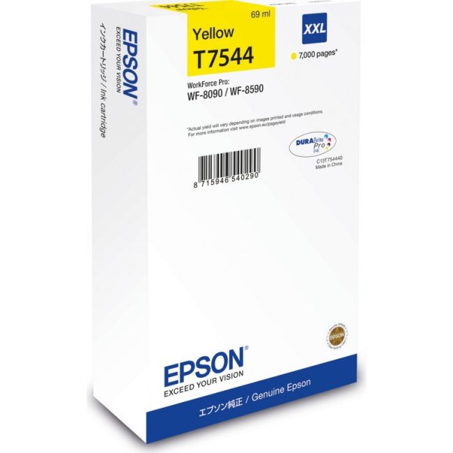 Epson C13T754440 T7544 XXL Yellow Extra High Capacity Ink Cartridge (7,000 pages*)