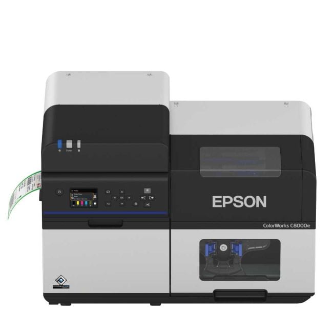 Epson ColourWorks C8000e (BK) Gloss Colour Inkjet Label Printer