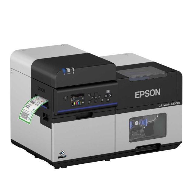 Epson ColourWorks C8000e (BK) Gloss Colour Inkjet Label Printer