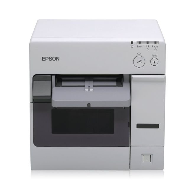 Epson TM-C3400 Colour Network Label Printer front view