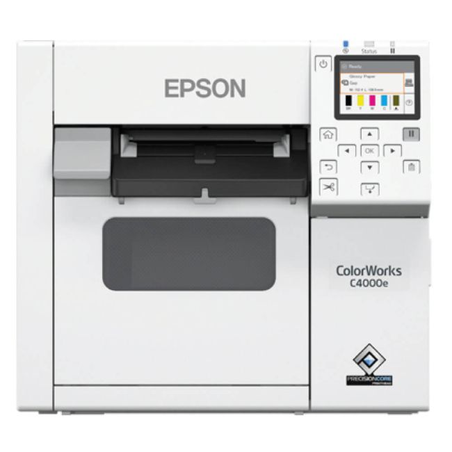 Epson ColorWorks C4000e (mk) - Matte Colour Inkjet Label Printer