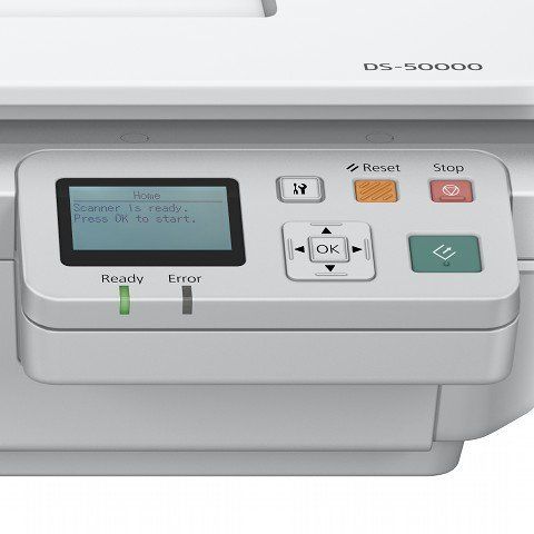 Epson WorkForce DS-50000N A3 Flatbed Network Scanner close up