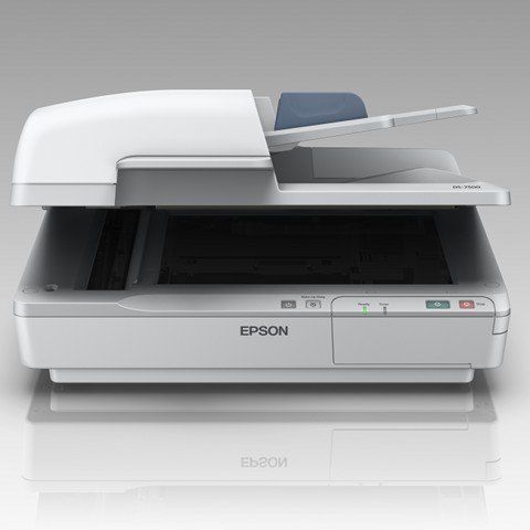 Epson WorkForce DS-6500 A4 Flatbed Scanner with ADF open view