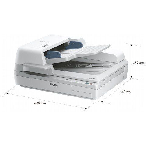 Epson WorkForce DS-70000 A3 Flatbed Scanner with ADF size guide