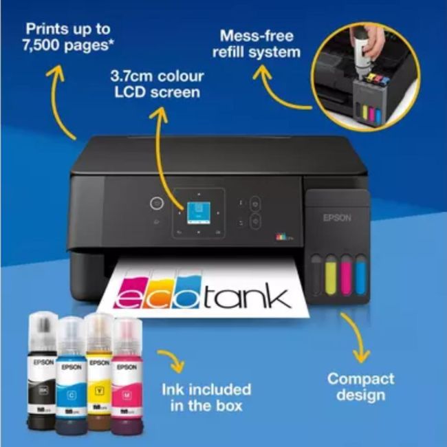 Epson EcoTank ET-2920 A4 Colour Multifunction Inkjet Printer