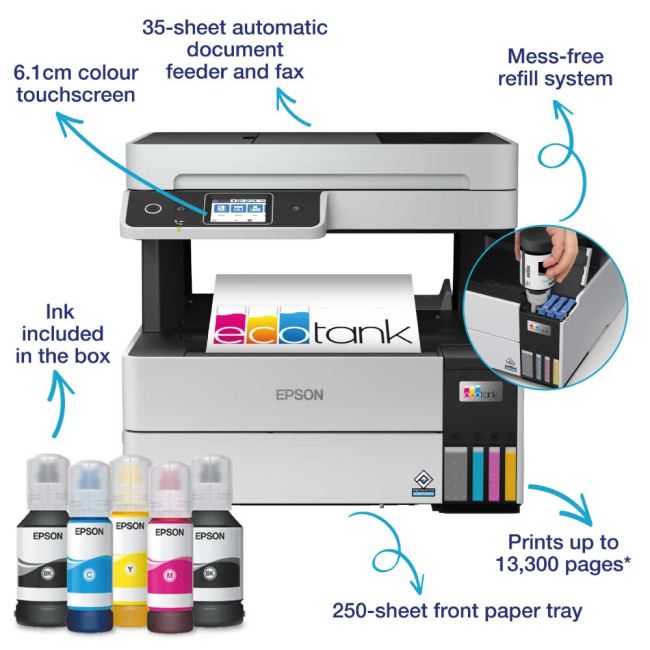 Epson EcoTank ET-5170 A4 Colour Inkjet Multifunction Printer