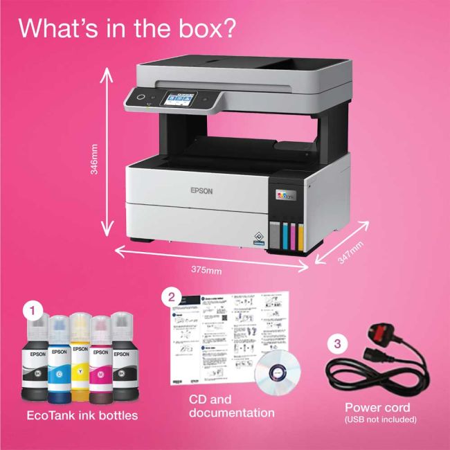 Epson EcoTank Pro ET-5185 A4 Colour Multifunction Inkjet Printer