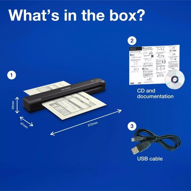 Epson WorkForce ES-50 A4 Mobile Scanner