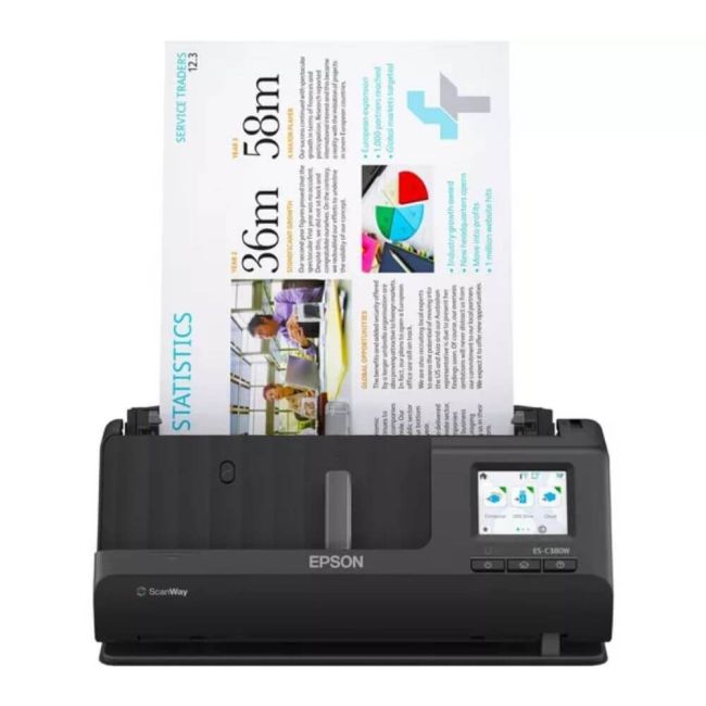 Epson WorkForce ES-C380W A4 Compact Desktop Scanner
