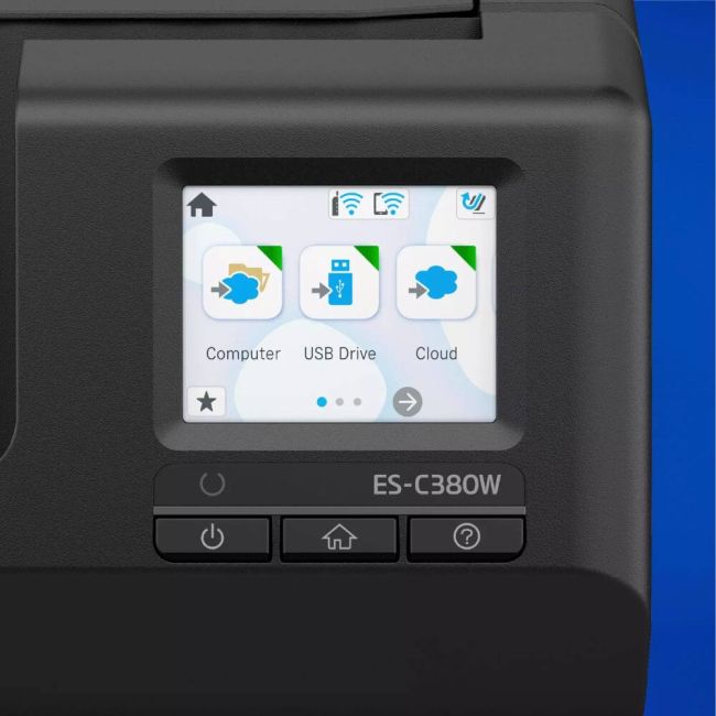 Epson WorkForce ES-C380W A4 Compact Desktop Scanner