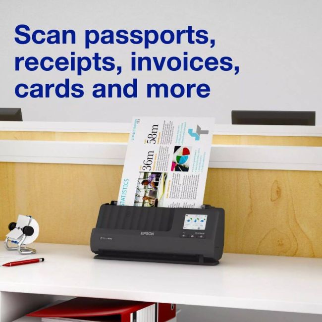 Epson WorkForce ES-C380W A4 Compact Desktop Scanner