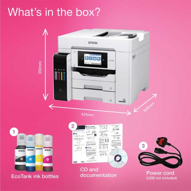 Epson EcoTank Pro ET-5885 A4 Colour Multifunction Inkjet Printer