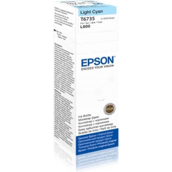 Epson T6735 Light Cyan Ink Bottle Cartridge (70ml) C13T67354A