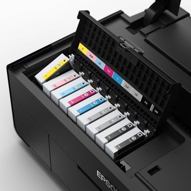 Epson SureColor SC-P600 A3+ Colour Inkjet Printer front view inks