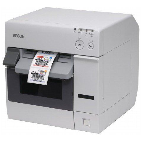 Epson TM-C3400 Colour Network Label Printer left view