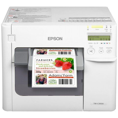 Epson TM-C3500 Colour Label Printer front view