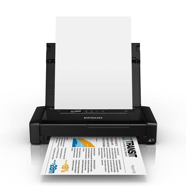 Epson Workforce WF-100W Portable Inkjet Printer front view