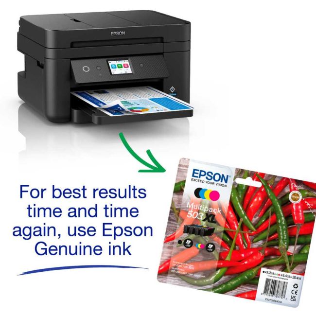 Epson WorkForce WF-2960DWF A4 Colour Multifunction Inkjet Printer