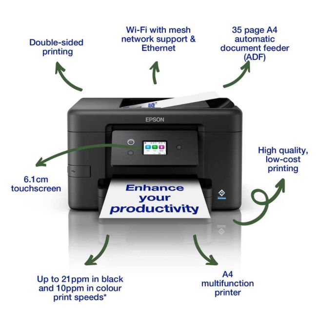 Epson WorkForce Pro WF-3920 A4 Colour Multifunction Inkjet Printer