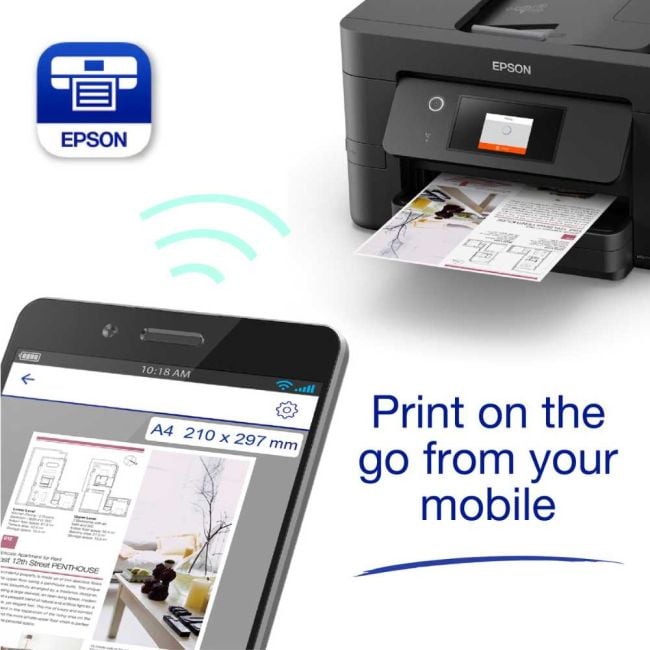 Epson WorkForce Pro WF-3820DWF A4 Colour Multifunction Inkjet Printer