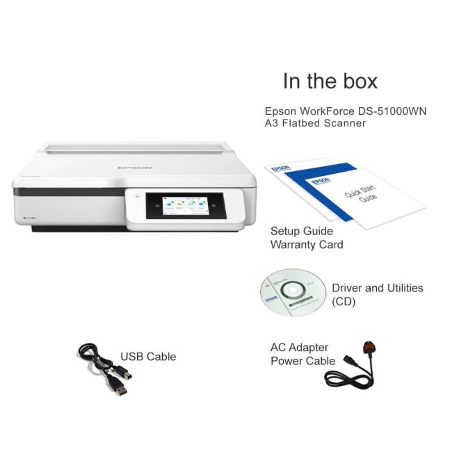 Epson WorkForce DS-51000WN A3 Flatbed Scanner