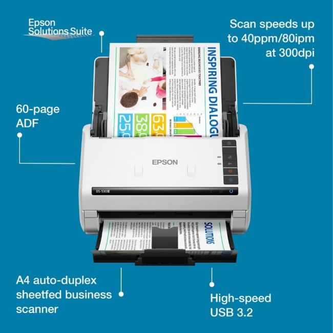 Epson WorkForce DS-530III A4 Document Scanner