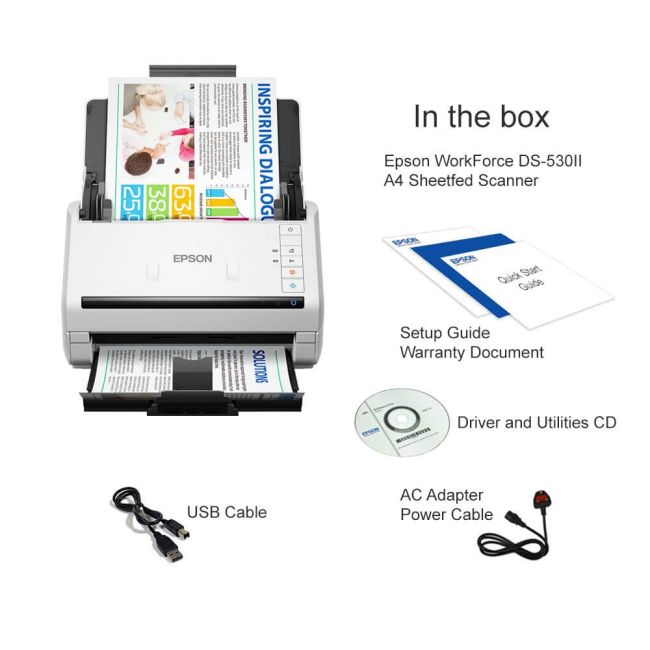 Epson WorkForce DS-530III A4 Document Scanner