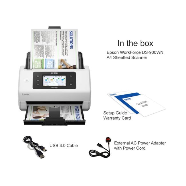 Epson WorkForce DS-900WN A4 Sheetfed Scannner