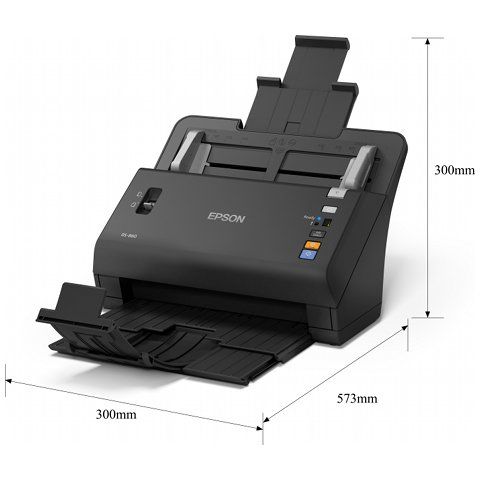 Epson WorkForce DS-860 A4 Sheetfed Scanner size guide
