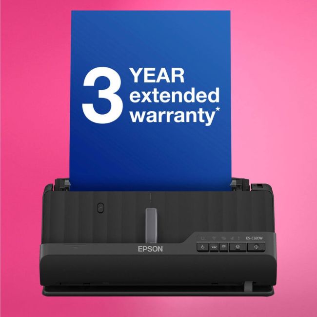 Epson WorkForce ES-C320W A4 Compact Desktop Scanner