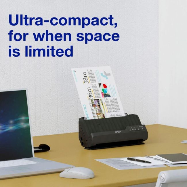 Epson WorkForce ES-C320W A4 Compact Desktop Scanner