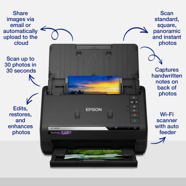 Epson FASTFOTO FF-680W A4 Photo Scanner