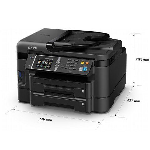 Epson WorkForce WF-3640DTWF A4 Colour Inkjet MFP sizes
