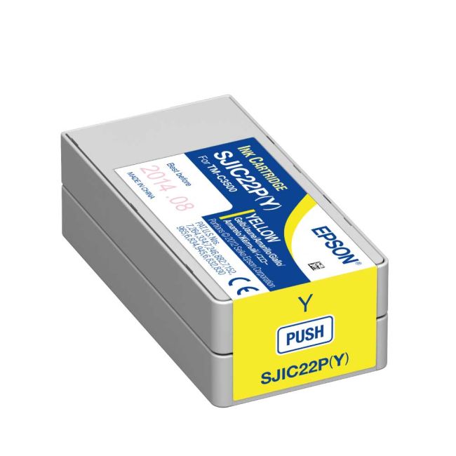 Epson C33S020604 SJIC22PY Yellow Ink Cartridge (33ml)