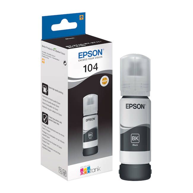 Epson 104 EcoTank Black Ink Bottle (4,500 Pages*)