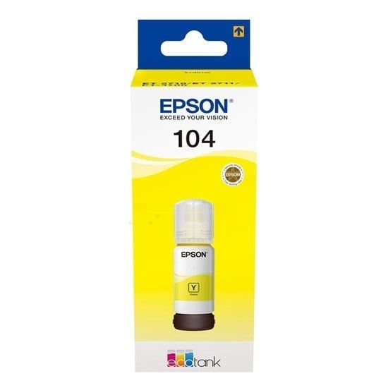 Epson 104 EcoTank Yellow Ink Bottle (7,500 Pages*) C13T00P440