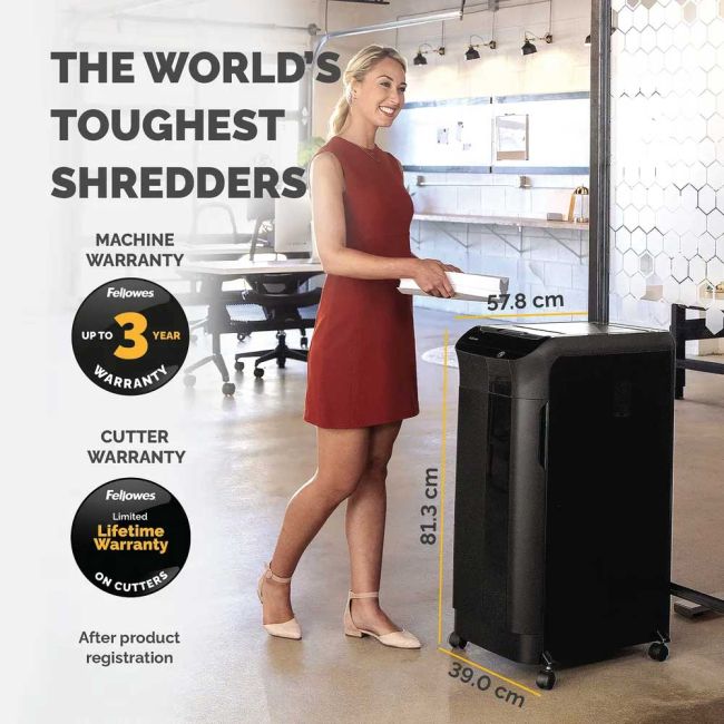 Fellowes Automax 350C Cross Cut Shredder (350 sheet automatic/12 sheet manual capacities) 4964101