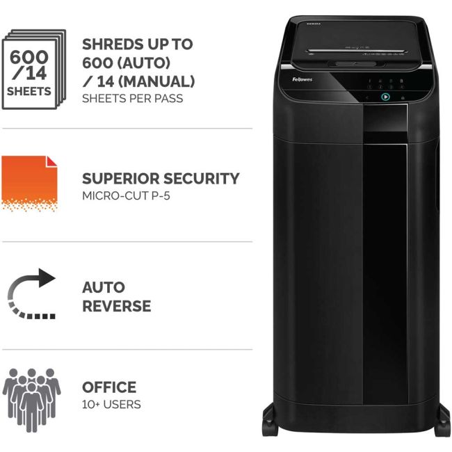 Fellowes AutoMax 600M Micro Cut Auto Feed Shredder 4657401