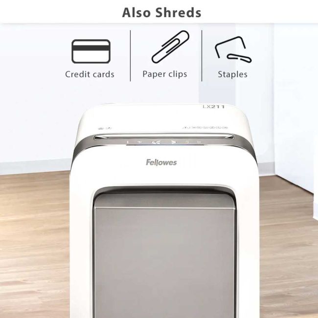 Fellowes Powershred LX211 Micro-Cut Shredder White 5050301