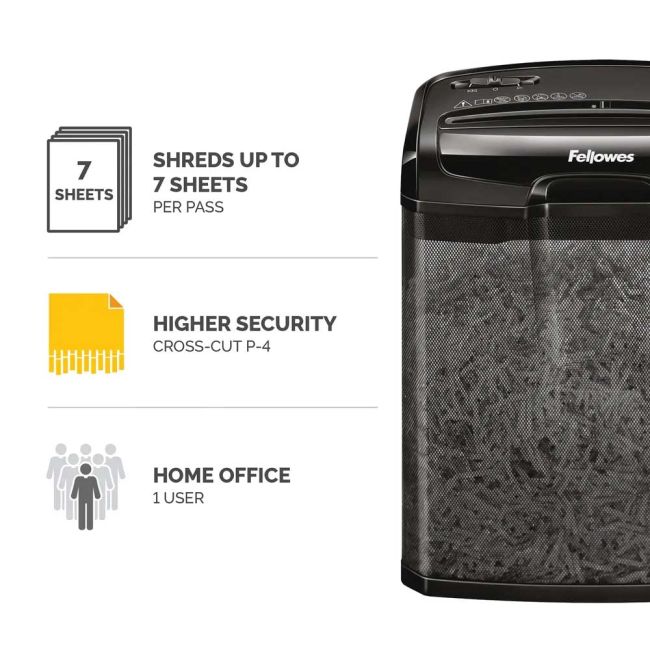 Fellowes Poweshred M-7CM Cross Cut Shredder 4701901