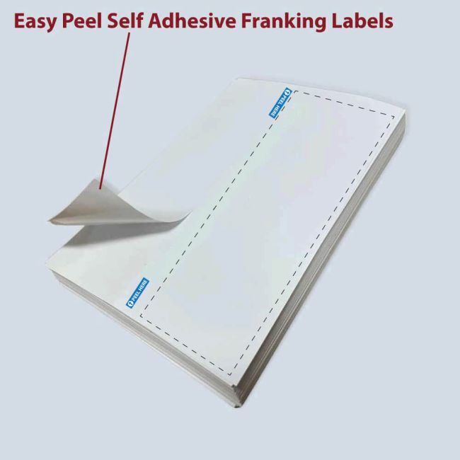 1000 Self Adhesive Franking Double Labels - 149mmx45mm (2 Labels Per Sheet, 500 Sheets)
