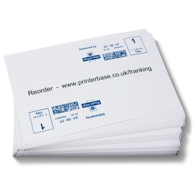 1000 Franking Double Labels - 149mmx45mm (2 Labels Per Sheet, 500 Sheets)