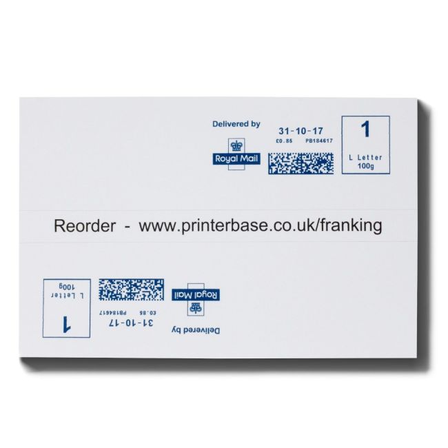 1000 Franking Double Labels - 149mmx45mm (2 Labels Per Sheet, 500 Sheets)