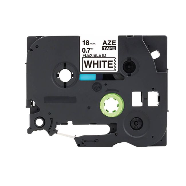 Compatible Brother TZFX241 18mm Flexi Tape Black On White Tape