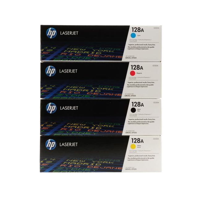 HP PB-CF371AM-CE320A 128A CMYK Toner Cartridge Multipack