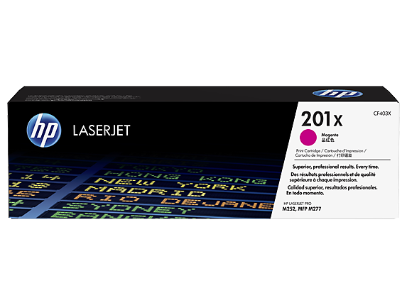 HP CF403X High Yield Magenta Toner Cartridge (2,300 pages*)