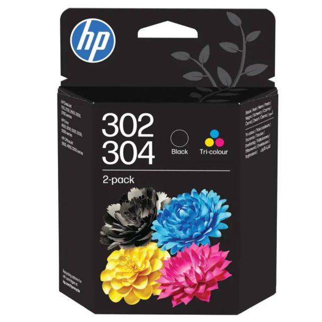 HP 302/304 CMY Tri-Colour + Black Ink Cartridge Pack B82L1AE