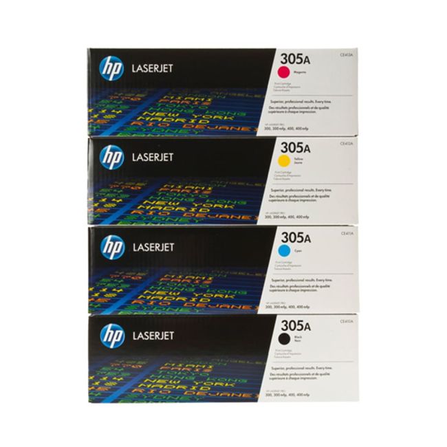 HP PB-CF370AM-CE410A 305A CMYK Toner Cartridge Multipack