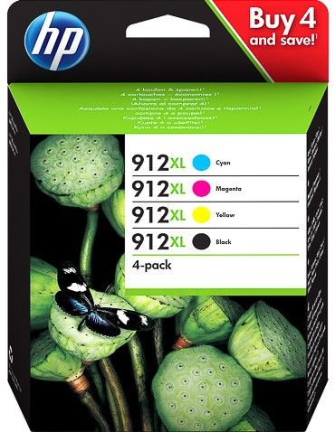 HP 912XL High Yield CMYK Ink Bundle Pack 3YP34AE